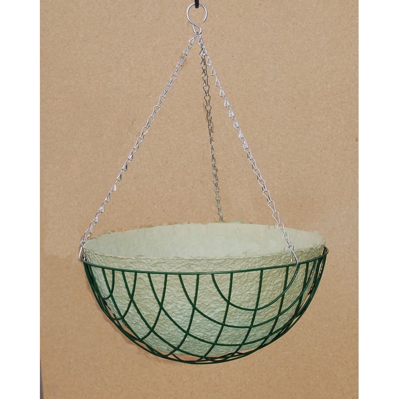 Jute Hanging Basket Liner - Green (12-Inch x 4) Sold
