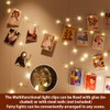 HXWEIYE Warm White Photo Clips String Light, Timer & 8