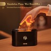 Simulation Flame Mist Humidifier With 7 Color Night Light Aromatherapy