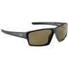 Flying Fisherman Windley Polarized Rectangular Sunglasses, Matte Black Frame/Amber Lens,