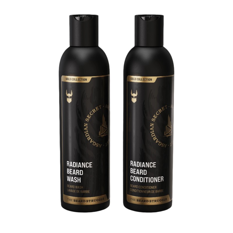 The Beard Struggle Radiance Beard Bundle Gold Collection, Valhalla's Gates