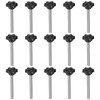 QUARKZMAN Pack of 15 Knurled Screws with Star Handle M6