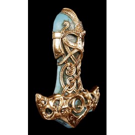 Thor's Hammer Wall Relief Viking Decorative Figure Thor God Mjölnir Alchemy The Vault