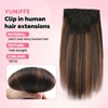 Yuniffe Yaki Straight Clip in Hair Extensions for Black Women