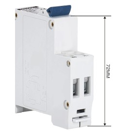 DIHOOL MCB Circuit Breaker 1P+N 10A phase line + neutral line Din Rail Mount Isolator