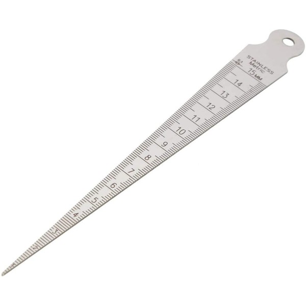 Yakamoz Taper Gage,1/32-5/8 Inch 1-15mm Stainless Gap, Hole Taper Welding