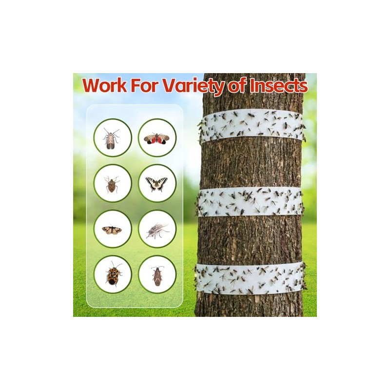 18 Rolls Spotted Lanternfly Traps Ant Insect Barrier, 30 ft