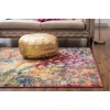 Unique Loom Jardin Collection Colorful, Vibrant, Abstract, Modern Area Rug,