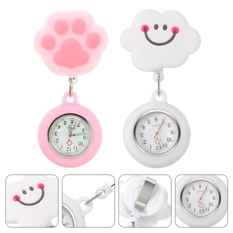 Gatuida 2sets Adorable Digital Nurse Watch Fob Ideal for Nurses