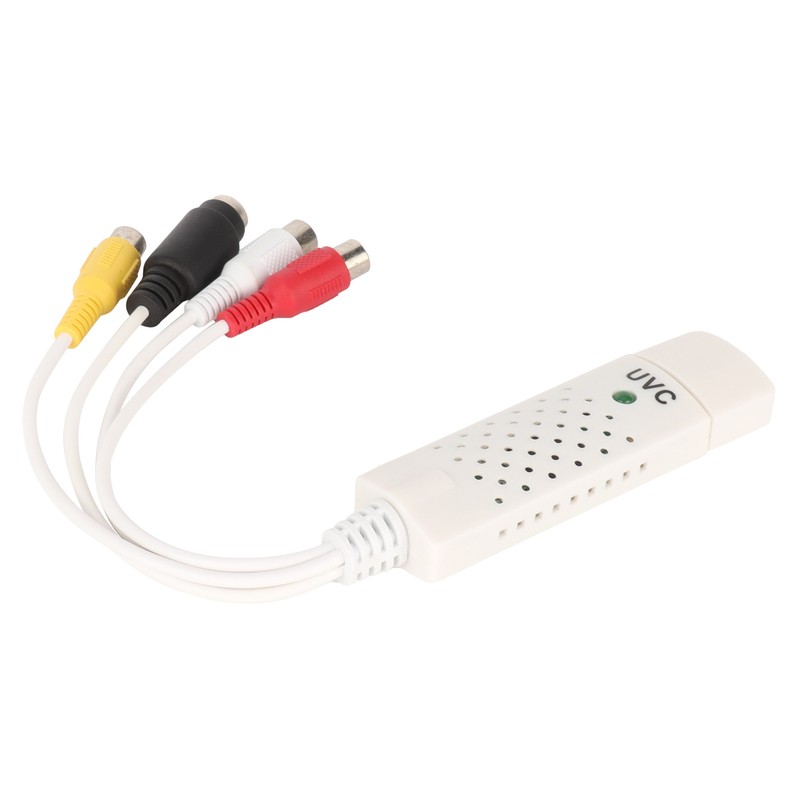 USB Video Capture Card DriveFree Monitoring Computer Accessory with 1Channel