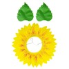 OAOSDH 1 Sunflower Headwear, 1 Pair of Green Leaf Gloves,