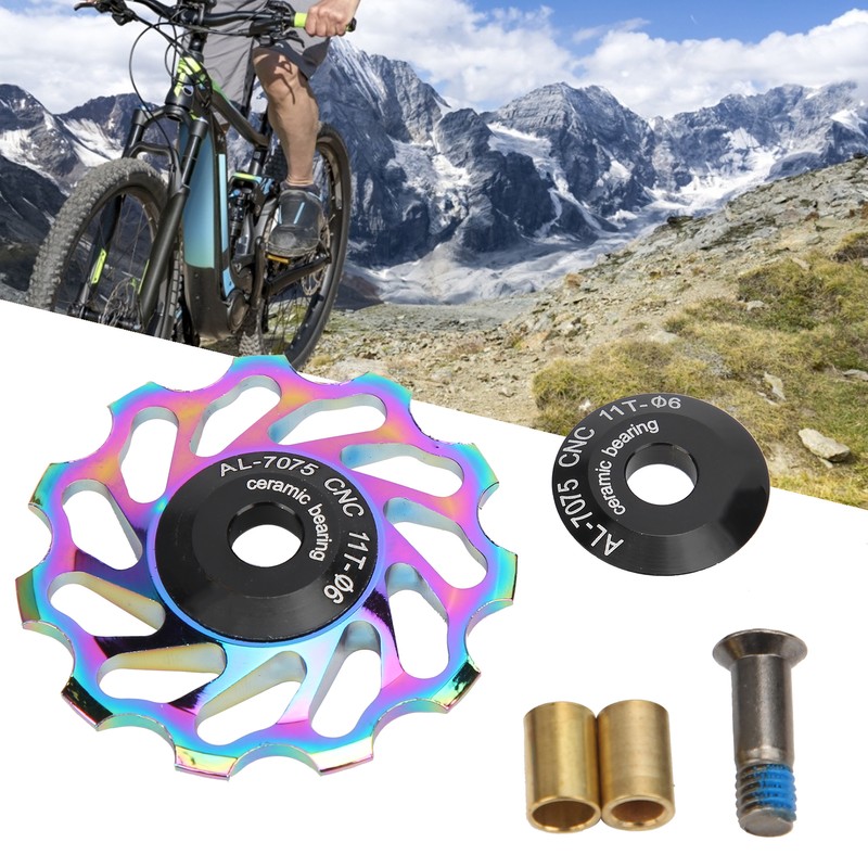Mountain Bike Rear Derailleur Pulley Bicycle Aluminum Alloy 11T Wheel