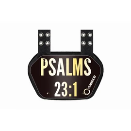 O Shield Football Back Plate Adult, Back Plate Football Psalms 23:1, Professional Stylish Ergonomic Fasion, Black