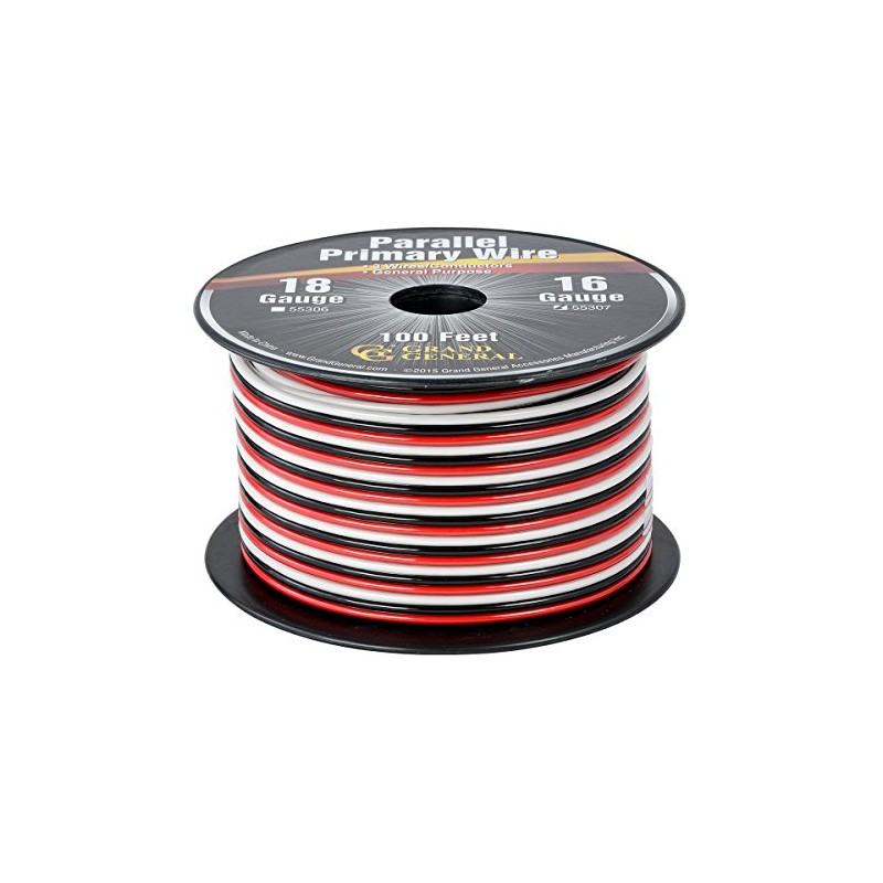 GG Grand General 55307 Parallel Primary 3-Wire 100ft Roll with