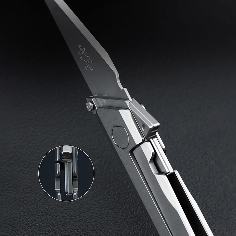 TITANER Raven Titanium EDC Folding Pocket Utility Knife - Box
