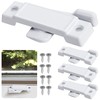 Nkiy Quen 4 Pcs F2590 Windows Replacement Sash Lock-2-1/4'' Mounting