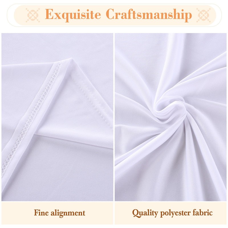 Kesfey Stretch Spandex Table Covers for 8FT Tables - 8