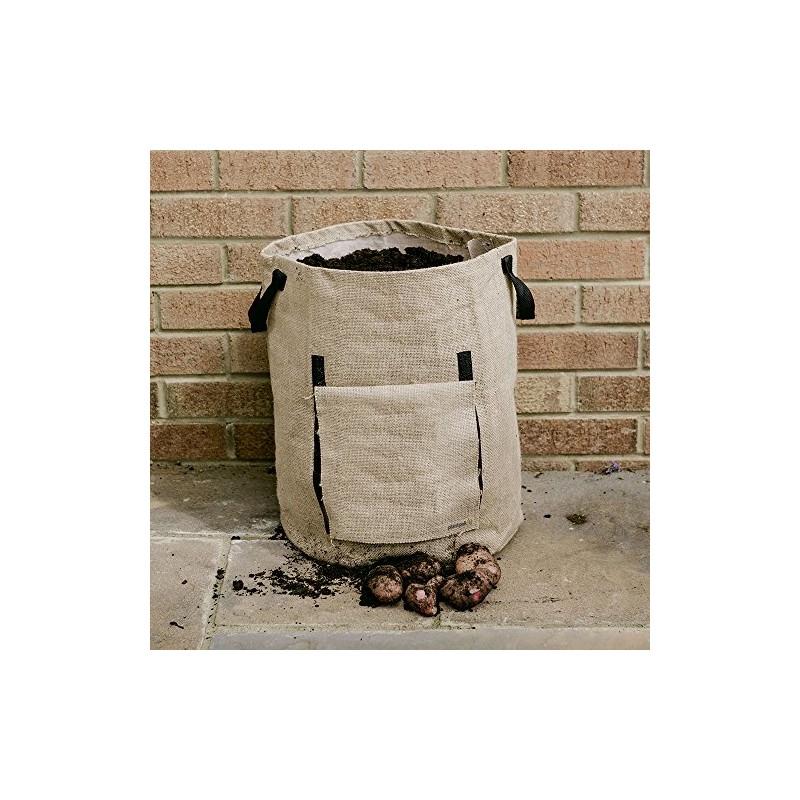 Plantpak 70200400 Jute Potato Planter, Brown, 35 x 35 x