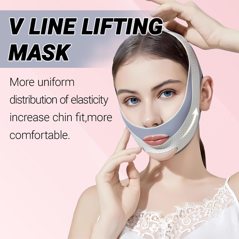 Chin Lift Mask,V Line Face Lifting Chin Mask Reusable Suitable