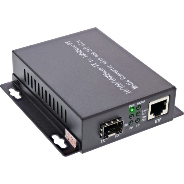 InLine® Network Media Converter 10/100/1000Mb/s TP to SFP LWL (for