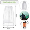 2 Pieces Mosquito Head Net, Nylon Face Net Mesh,Mesh Bug