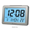 Sansai LCD Digital Alarm Clock Date/Temp Blue Backlight 12/24Hr Assorted