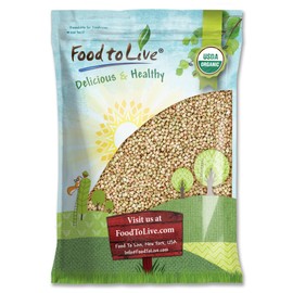 Food to Live - Gluten Free Organic Buckwheat Groats, 10 Pounds – Hulled Raw Non-GMO Whole Grain. Quick-Cooking. Perfect for Kasha, Grechka, Cereals