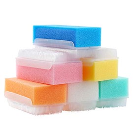 12 PCS Baby Bath Time Sponge Brush- Body, Hair, and Scalp Cleaning | Gentle on Infant, Toddler Sensitive Skin, Great Sensory Feel