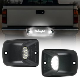Nilight License Plate Lights Compatible with 1995 1996 1997 1998 1999 2000 2001 2002 2003 2004 Toyota Tacoma Black Housing 6000K White 2PCS Pack