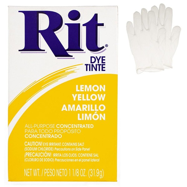 All Purpose Concentrated Rit Dye Powder with Plastic Gloves for