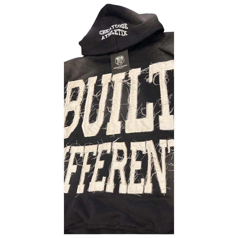 Cheatcode Athletix Built Different Hoodie Premium Embroidered COMFORTABLE STYLISH CheatcodeAthle