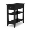 ChooChoo Side Table Living Room, Narrow End Table with Drawer