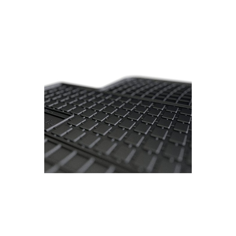 All4You Rubber Mats Original Quality Floor Mats Rubber Black Set