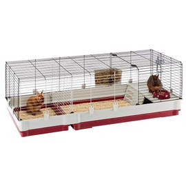 Krolik Extra-Large Rabbit Cage w/ Wire Extenstion | Rabbit Cage Includes All Accessories & Measures 55.9L x 23.62W x 19.68H & Includes ALL Accessories | 1-Year Manufacturer's Warranty
