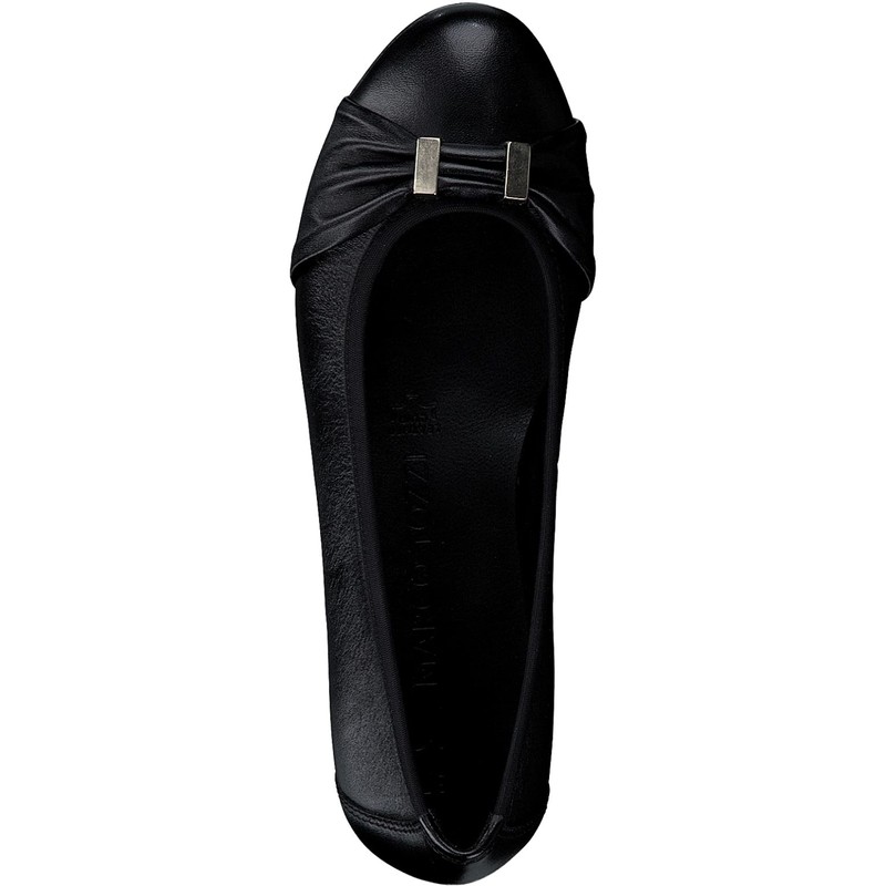 MARCO TOZZI Women's 2-2-22102-20 Ballet Flats, black
