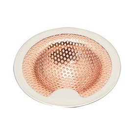 Takagi Perforated Sink Strainer / Garbage Trap, Made in Japan, Pure Copper, For Washbasins, Super Small