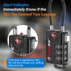 TSA Approved Cable Luggage Locks, Re-settable Combination with Alloy Body,