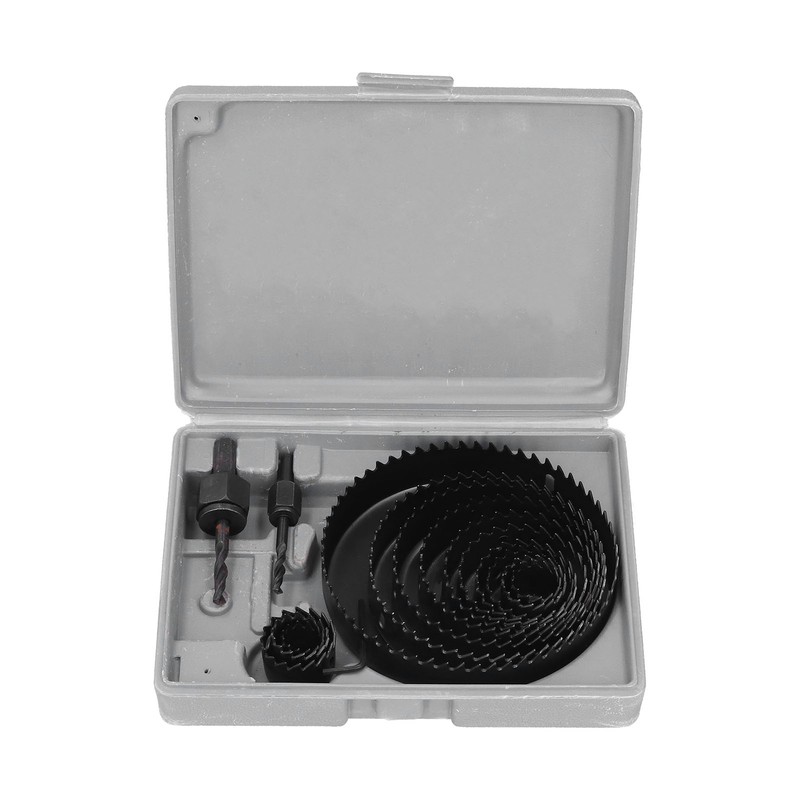 13Pcs Hole Saw 2Pcs Drill Bit Wood Sheet Metal Cutter