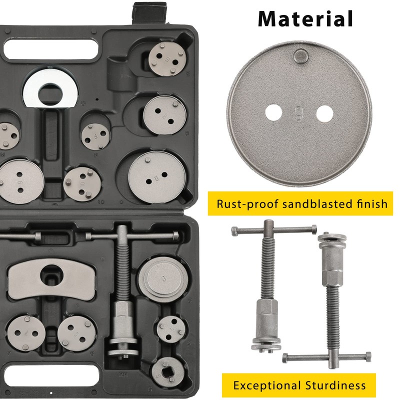 Acymner 24PCS Disc Brake Caliper Tool Kit | Heavy Duty