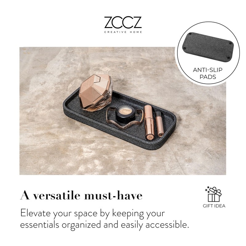 ZCCZ Black Stone Bathroom Accessories Set 6 Pieces - Toothbrush
