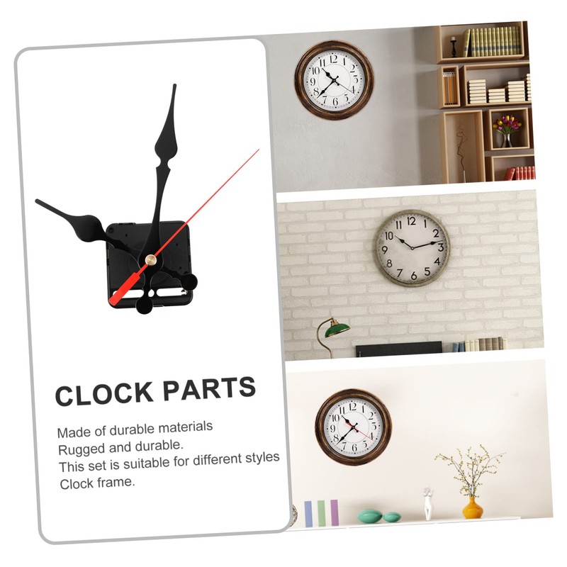 SHINEOFI 3 Sets Clock Movement Replacement Different Lengths Styles Silent