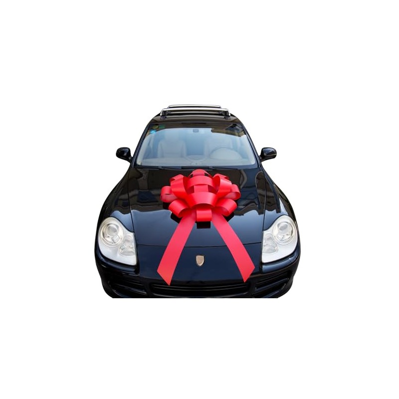 30" Giant Car Bow - Red | Big Gift Wrapping