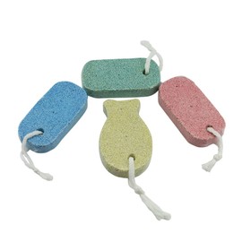 Outanaya Natural Pumice Stone Foot Scrubber Callus Remover Tool for Smooth Feet Exfoliating Pedicure File Random Color for Home