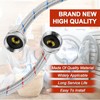 【UPGRADE】4FT Washing Machine Hoses with 90 Degree Elbow Premium Stainless