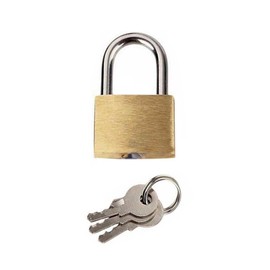 Dapetz ® Brass Mini Padlock 25mm with 3 Keys Steel Security Locks Weatherproof for Luggage Lock, Backpack Lock, Gym Locker Lock, Cabinets Toolbox Lock 1PC