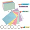 600 x Flash Cards with Binder Ring, Revision Cards, Punched