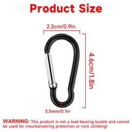 Motmucot 30PCS Carabiner Clips Snap Hooks, Aluminum Small Carabiner Keychain Clips for Keys, Used for Backpack Dog Leash Fishing Camping Traveling Awning Outdoor (Not for Climbing) Multicolor