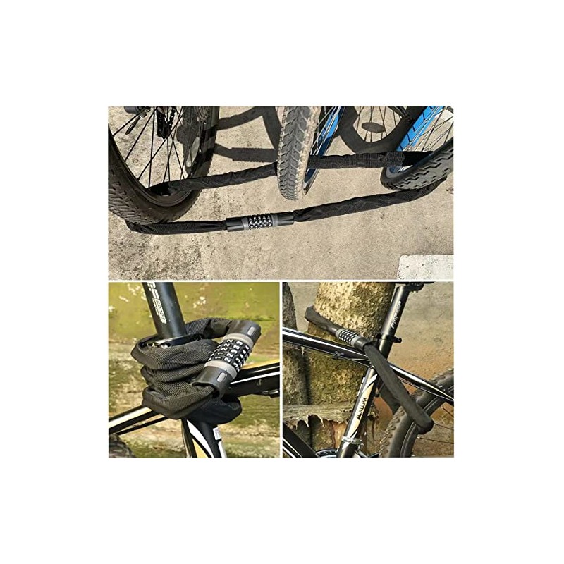 FYJIDY Bicycle Chain Lock,1 Meter Heavy Duty Steel Chain Lock