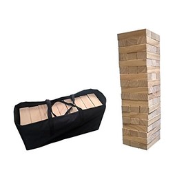 WE Games Giant Wood Block Stacking Tower That Tumbles Down When You Play (29 Inches Tall)