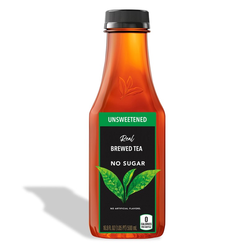 Real Brewed Black Tea, Unsweetened Pure Leaf Tea, 16.9 oz,